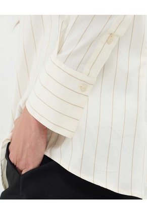 Camisa Para Mujer Manga Larga Color Crema Marca Patprimo #30010686