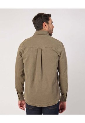 Camisa Para Hombre Sobrecamisa Manga Larga Color Verde Marca Patprimo #44013115