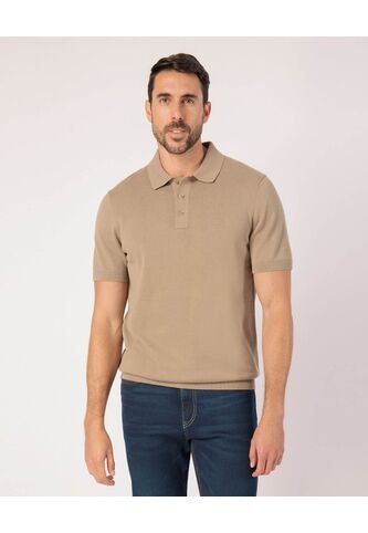 Polo  Para Hombre Cuello Tejido Sin Bolsillo Color Café Marca Patprimo #44112779 Patprimo