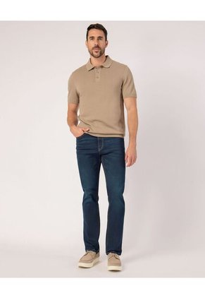 Polo  Para Hombre Cuello Tejido Sin Bolsillo Color Café Marca Patprimo #44112779