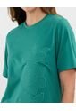 Camiseta Para Mujer Manga Corta Cuello Redondo Color Verde Marca Patprimo #30093697 de Patprimo