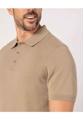 Polo  Para Hombre Cuello Tejido Sin Bolsillo Color Café Marca Patprimo #44112779