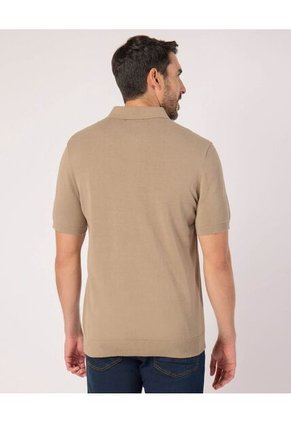 Polo  Para Hombre Cuello Tejido Sin Bolsillo Color Café Marca Patprimo #44112779
