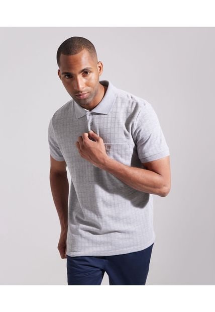 Polo Cuello Tejido Con Bolsillo Hombre Patprimo Gris 44112436-1258