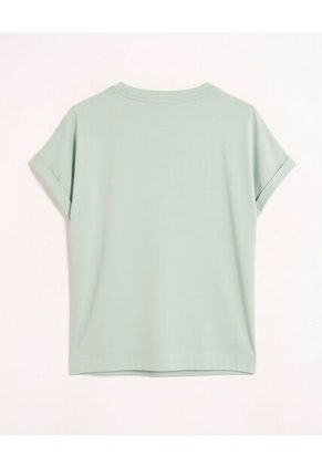 Camiseta  Para Mujer Manga Corta Cuello Redondo Color Verde Marca Patprimo #30093798