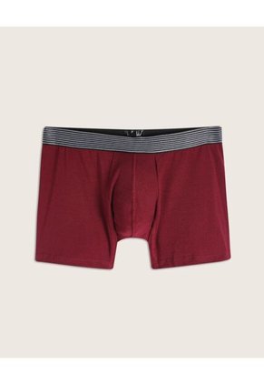 Pantaloncillo X3 Para Hombre Boxer Fleat Seamer Medio Color Vino Marca Patprimo #44420001