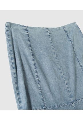 Falda Para Mujer Largo Color Azul  Marca Patprimo #30140359