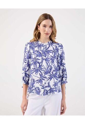 Blusa  Para Mujer Manga 3/4 Color Azul Marca Patprimo #30123623 Patprimo