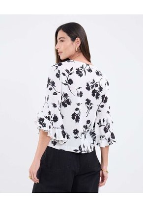 Blusa Para Mujer Manga 3/4 Color Blanco Marca Patprimo #30123591