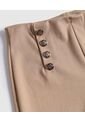 Legging De Tiro Alto Con Botones Marineros   Para Mujer Beige Patprimo de Patprimo