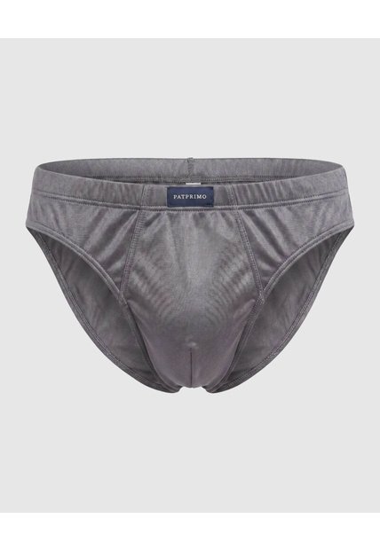 Calzoncillo Unicolor De Malla  X1 Para Hombre Gris Patprimo