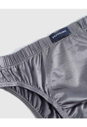 Calzoncillo Unicolor De Malla  X1 Para Hombre Gris Patprimo