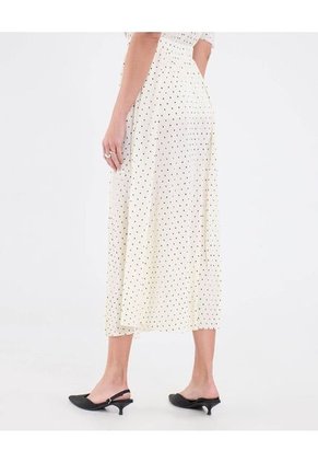 Falda Para Mujer Medio Color Crema Marca Patprimo #30140412