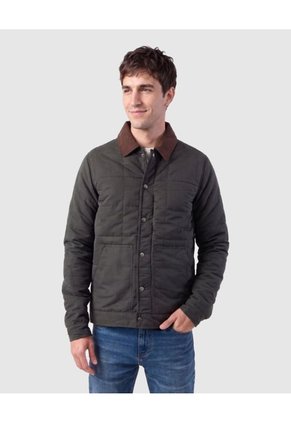 Chaqueta Acolchada Con Pana Para Hombre Para Hombre Verde Patprimo