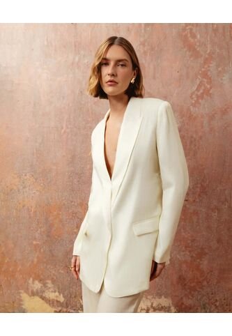 Chaqueta  Para Mujer Blazer Color Blanco Marca Patprimo #30080598 Patprimo