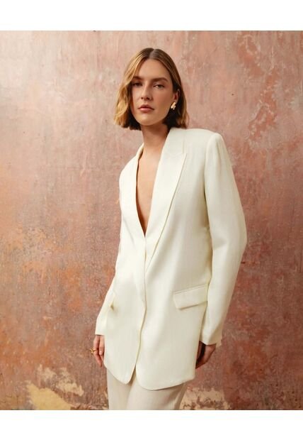 Chaqueta  Para Mujer Blazer Color Blanco Marca Patprimo #30080598