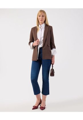 Chaqueta  Para Mujer Blazer Color Café Marca Patprimo #30080602