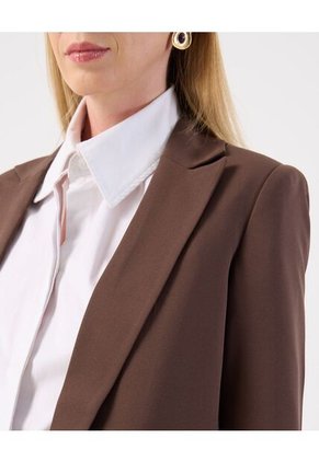 Chaqueta  Para Mujer Blazer Color Café Marca Patprimo #30080602