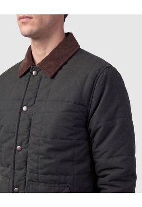 Chaqueta Acolchada Con Pana Para Hombre Para Hombre Verde Patprimo