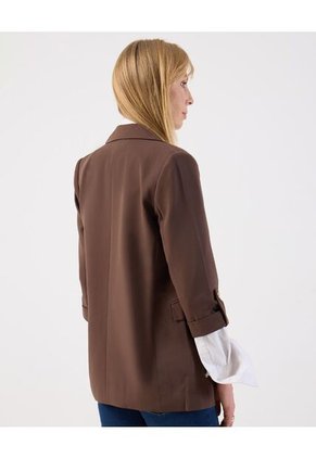Chaqueta  Para Mujer Blazer Color Café Marca Patprimo #30080602