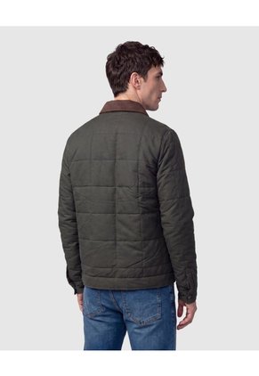 Chaqueta Acolchada Con Pana Para Hombre Para Hombre Verde Patprimo
