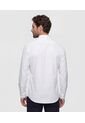 Camisa Non Iron Manga Larga Sin Bolsillo  Para Hombre Blanco Patprimo de Patprimo