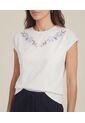 Camiseta  Para Mujer Manga Corta Moda Color Blanco Marca Patprimo #30098506 de Patprimo