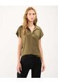 Blusa Para Mujer Manga Corta Color Verde Oscuro Marca Patprimo #30123386 de Patprimo