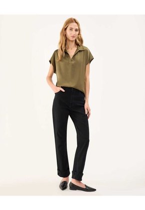 Blusa Para Mujer Manga Corta Color Verde Oscuro Marca Patprimo #30123386