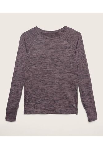 Camiseta Para Mujer Manga Larga Color Gris  Marca Patprimo #30093010 Patprimo