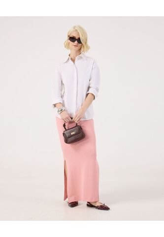 Falda Para Mujer Medio Color Rosa Marca Patprimo #30140409 Patprimo