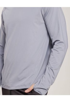 Camiseta Para Hombre Manga Larga Cuello Redondo Color Gris Claro Marca Patprimo #44090862