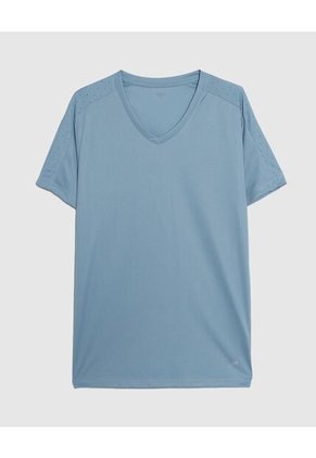 Camiseta Para Hombre Manga Corta Color Azul  Marca Patprimo #44090860