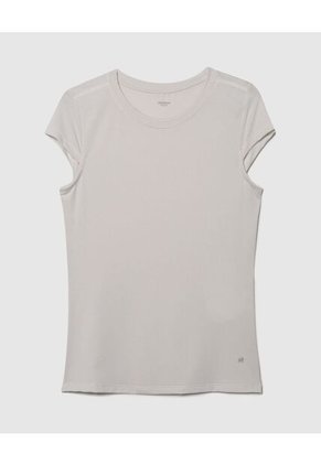 Camiseta Para Mujer Manga Corta Cuello Redondo Color Beige Marca Patprimo #30093434