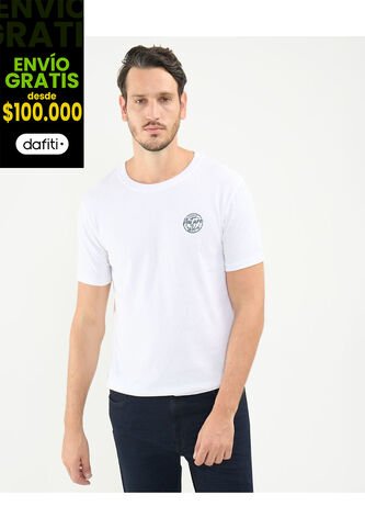 Camiseta Para Hombre Manga Corta Color Blanco Marca Patprimo #44090917 Patprimo