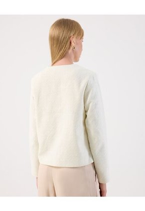 Chaqueta  Para Mujer Estructurada Color Crema Marca Patprimo #30080600