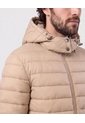 Chaqueta Acolchada Con Capota   Para Hombre Café Patprimo de Patprimo