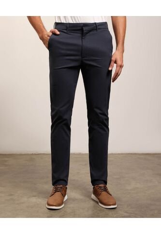 Pantalon Tipo Chino Unicolor   Para Hombre Azul Patprimo Patprimo