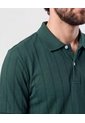 Polo Con Relieve Vertical   Para Hombre Verde Patprimo de Patprimo