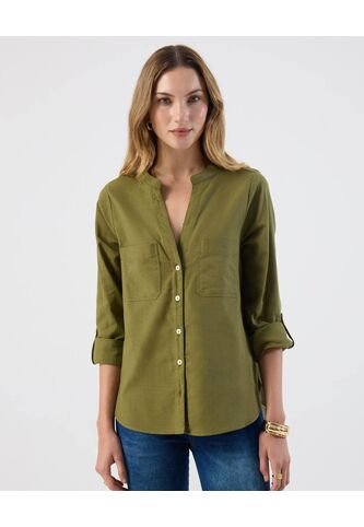 Blusa  Para Mujer Manga Larga Color Verde Marca Patprimo #30123634 Patprimo