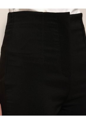 Pantalon Clasico Unicolor   Para Mujer Negro Patprimo