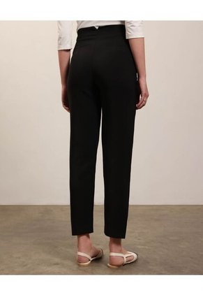 Pantalon Clasico Unicolor   Para Mujer Negro Patprimo