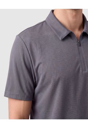 Polo Con Cierre De Cremallera Para Hombre  Para Hombre Gris Patprimo