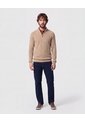 Suéter De  Con Cremallera Y Textura  Para Hombre Café Patprimo de Patprimo