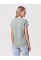 Blusa Cuello V Fruncido   Para Mujer Verde Patprimo de Patprimo
