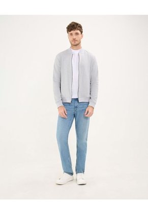 Buzo Para Hombre Bomber Color Gris Claro Marca Patprimo #44060299