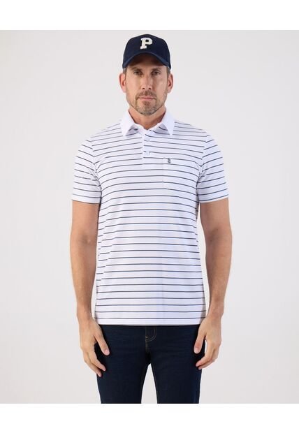 Polo  Para Hombre Cuello Maquina Con Bolsillo Color Blanco Marca Patprimo #44117234