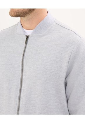 Buzo Para Hombre Bomber Color Gris Claro Marca Patprimo #44060299