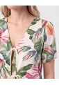 Blusa Con Cierre De Lazos   Para Mujer Verde Patprimo de Patprimo