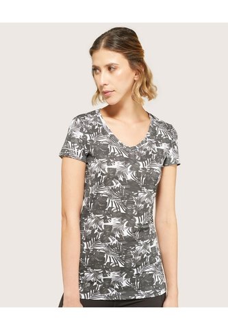 Camiseta Para Mujer Manga Corta Color Gris  Marca Patprimo #30092263 Patprimo